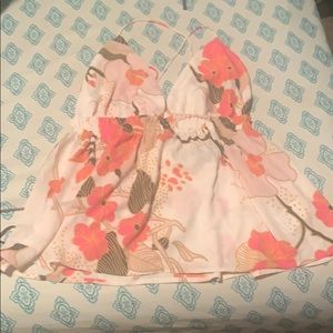 Express floral summer shirt nwt